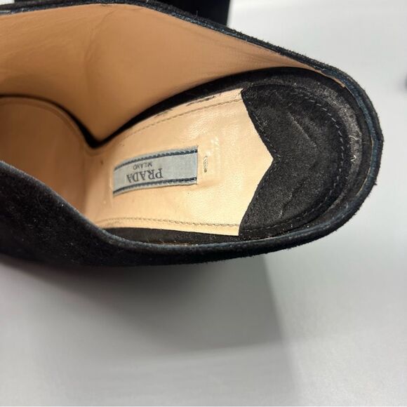 Prada Black Suede Mules - Picture 5 of 8